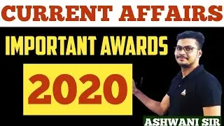 Important Awards 2020 | Current Affairs Important Awards 2020