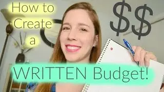 How to Create a WRITTEN Budget! || Life With Sarah