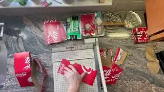 How to recycle pop boxes - turning coke box into a junk journal