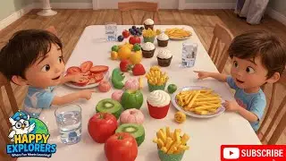 Еда на каждый день и еда, которую едят иногда | Вредная еда и здоровая еда для детей | Понимание ...