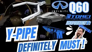 Q60 Y-Pipe Installed! @drivermod1 --- Infiniti Q60 TOMEI Expreme-Ti Full Titanium Y-Pipe #q60 #Q50
