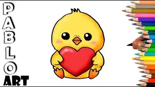 How to draw a baby Chick | step by step