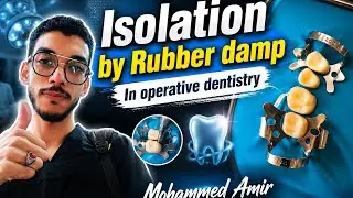 طريقه تركيب الرابر دام أو العازل المطاطي 🦷Multiple isolation (Rubber dam sheet)🦷 