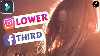 Social Media Lower Thirds In Filmora ! 🔥👌