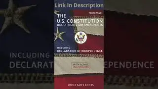 The U S  Constitution, Declaration of Independence, Bill of Rights with Amendments #ebookkeys #book