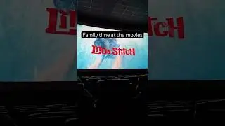 Family @ the movies. Excited for the new Lilo & Stitch movie #cinemark #liloandstitch #movietheater