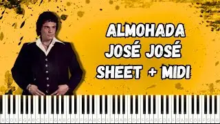 Almohada - José José PIANO TUTORIAL SHEET + MIDI #piano #josejose