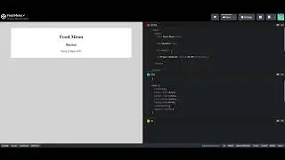 KS3 Computing - Simple Food Menu CodePen - HTML & CSS