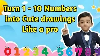 How to draw pictures using numbers 1-10 | Numbers drawing easy | Numbers drawing Easy step by step