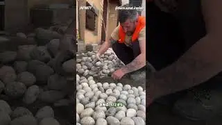 Как изготавливаются полы из гальки 🪨 #короткоевидео #короткометражки