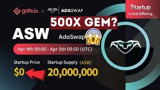 AdaSwap (ASW) Token Sale on Gate.io Startup - Gateio Startup ASW Token | AdaSwap Token IDO IEO ICO
