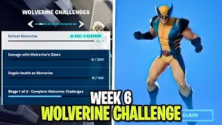 How to Unlock WOLVERINE Skin! (Week 6 Wolverine Challenge) Fortnite Season 4