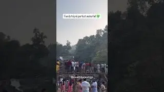 Family trip ki perfect waterfall💦 Andhra & Telangana people ki best spot #waterfall #weekend #trip
