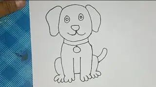 How to draw Dog 🐶🐕 drawing painting #trending #art #video #youtuber #viral #artwork #artist kids 