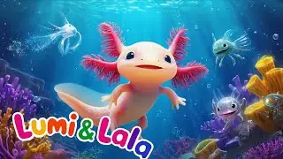 🐟💃 Axolotl Dance Party!  Cute Underwater Mini Disco for Kids and Toddler
