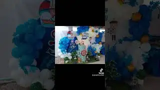 NAUTICAL THEME SWEETS CORNER #birthday #birthdaycelebration #backdrop #PARTYDECORATION