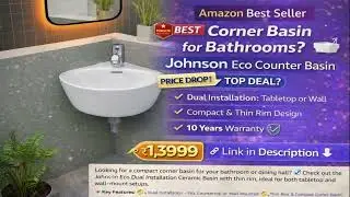 Best Corner Wash Basin Under ₹1500? 🔥 Johnson Eco Basin Review
