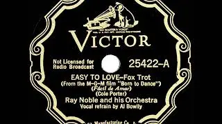 1936 HITS ARCHIVE: Easy To Love - Ray Noble (Al Bowlly, vocal)