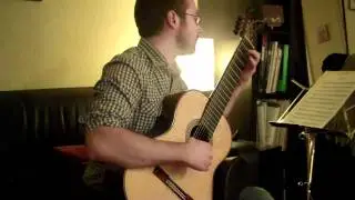 C.P.E. Bach - Solfeggietto on 8 string guitar.