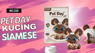 TUTORIAL MERAKIT LEGO BRICKS MODEL [ PET DAY KUCING SIAMESE ] 