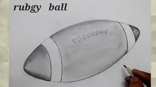 how to draw rugby ball l how to draw rugby ball easy  l how to draw rugby ball step by step