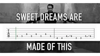 Sweet Dreams Are Made Of This - EASY Guitar TAB
