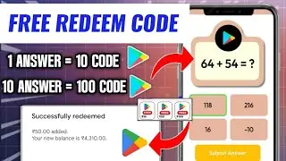 Free Redeem Code Tamil | New Redeem Code App | Google Play Redeem Code App | Free Redeem Code App
