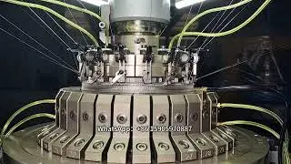 EASTINO Double Jersey Jacquard Hair Band Circular Knitting Machine.#circular knitting machine#