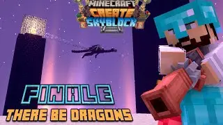 Skyblock с модом Create, эпизод 27: Картофельные пушки, драконы и финал