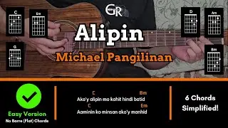 Alipin - Michael Pangilinan | EASY! Guitar Tutorial (CHORDS, STRUMMING PATTERN & LYRICS)