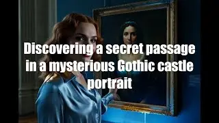 Discovering a secret passage in a mysterious Gothic castle portrait