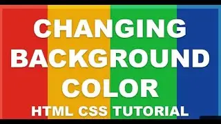 How to change background color in CSS HTML