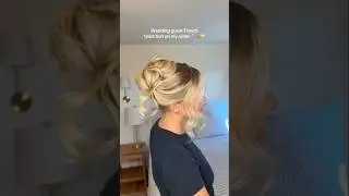 Viral French twist bridal updo #weddinghairstyle #hairtutorial #hairstyle