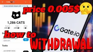 Withdraw CAT Token to Gate.io Exchange! Easy Step-by-Step Tutorial for 2024