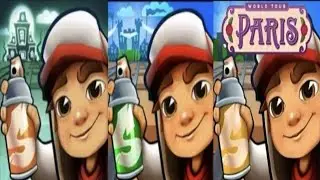 Subway surfers 🏄&zwj;♂️ haunted hood 🆚Fantesy fest 🆚paris | #subwaysurfers #gameplay 