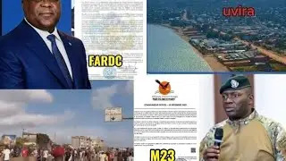 M23 ISOHOYE ITANGAZO RIVUGURUZA IRYO FARDC YARI YASOHOYE; MURI UVIRA INTERNET YAKUWEHO BIRAKOMEYE