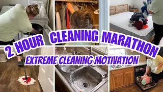 2023 EXTREME CLEAN WITH ME MARATHON | OVER 2 HOURS OF CLEANING MOTIVATION | REAL LIFE CLEAN WITH ME