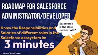 Salesforce career roles and salaries! Roadmap to become a Salesforce Admin/Developer.