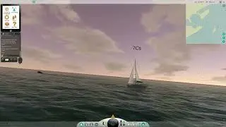 eSail boat racing rounds marker and encounters whale!