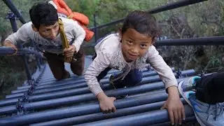 The Most Dangerous Cliff Road to School | Dangerous Rural Life | Cliff Villages in China 2