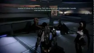 Mass Effect 2: Turian's trying to woo a Quarian girl