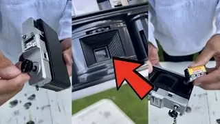 Breaking open a VINTAGE CAMERA.. 🤯 - #shorts