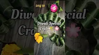 Diwali & Navratri Toran Decoration | Aam Ke Patton Se Easy Toran | Festive Door Hanging Craft Idea