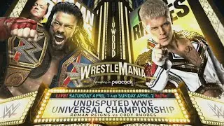 Intro WWE2K24 SHOWCASE Match - Cody Rhodes vs Roman Reigns - WM39