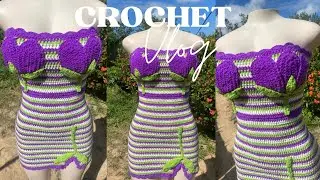 Crochet Vlog| Tulip Crochet Dress