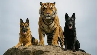 Two German Shepherds Raise a Baby Tiger&mdash;Now He Thinks He&rsquo;s a Dog!