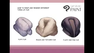 How to Paint Different Types of Fur and Winter Clothings | Clip studio paint