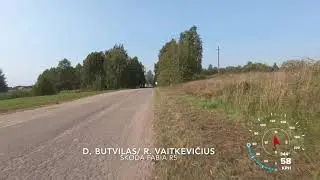 Onboard D. Butvilas/ R. Vaitkevičius in Rally Elektrenai 2020 (SS8)