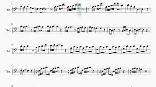 SUPER EASY Trombone Sheet Music: How to play Gerudo Valley (Legend of Zelda)  by Koji Kondo