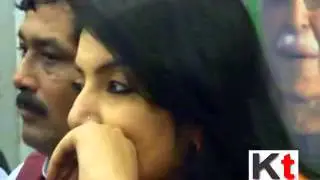 New BJP inductee Actress Locket Chatterjee addressing the media